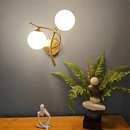 Lunara Nordic Dual Globe LED Wall Sconce Design
