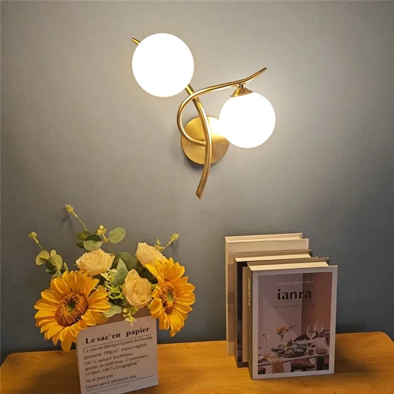 Lunara Nordic Dual Globe LED Wall Sconce Design