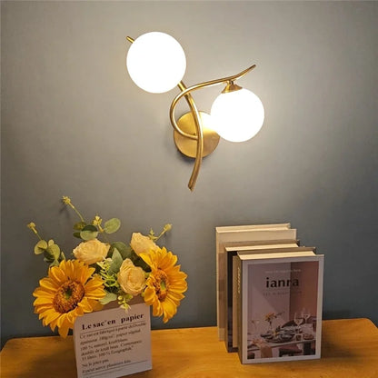 Lunara Nordic Dual Globe LED Wall Sconce Design