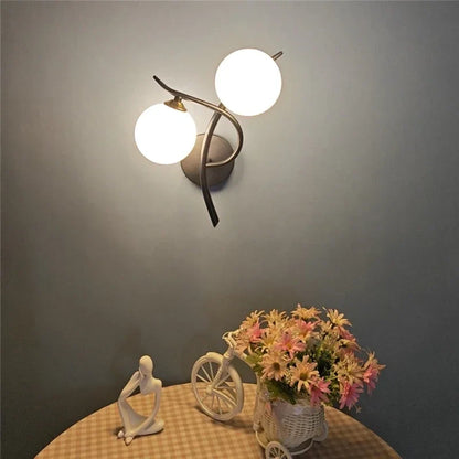 Lunara Nordic Dual Globe LED Wall Sconce Design