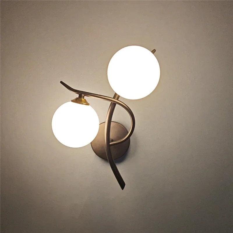 Lunara Nordic Dual Globe LED Wall Sconce Design