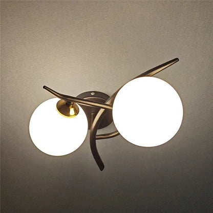 Lunara Nordic Dual Globe LED Wall Sconce Design