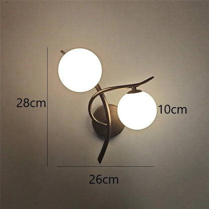 Lunara Nordic Dual Globe LED Wall Sconce Design