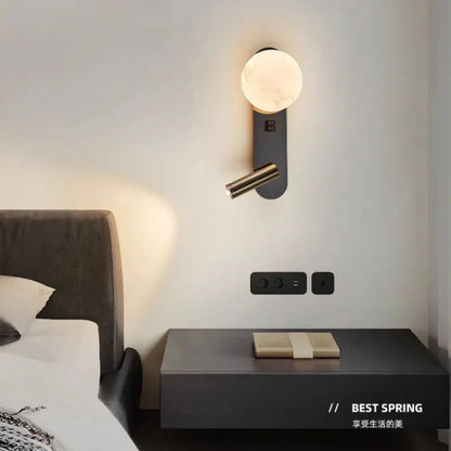 LunarBeam Dual Wall Sconce | Contemporary Nordic Bedside Lighting