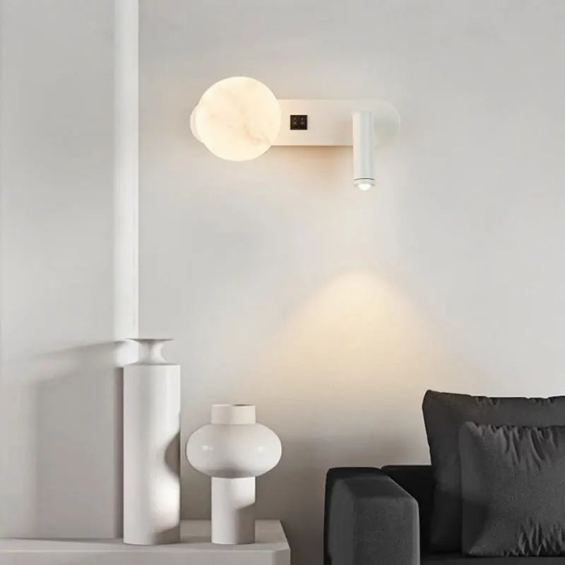 LunarBeam Dual Wall Sconce | Contemporary Nordic Bedside Lighting