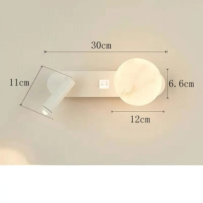 LunarBeam Dual Wall Sconce | Contemporary Nordic Bedside Lighting