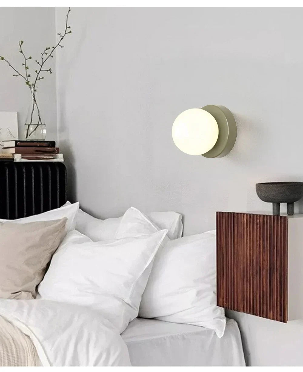 Macaron LED Wall Sconce | Modern Colored Glass Light Fixture
