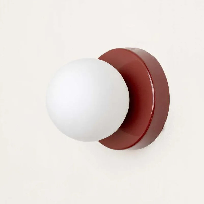 Macaron LED Wall Sconce | Modern Colored Glass Light Fixture