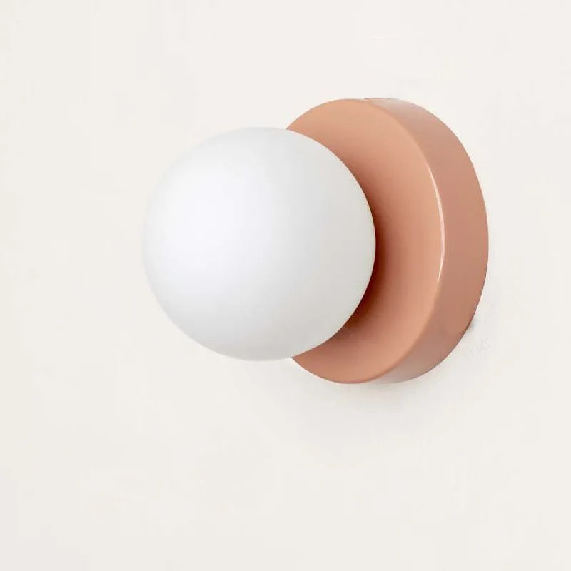 Macaron LED Wall Sconce | Modern Colored Glass Light Fixture