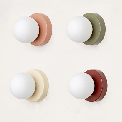 Macaron LED Wall Sconce | Modern Colored Glass Light Fixture
