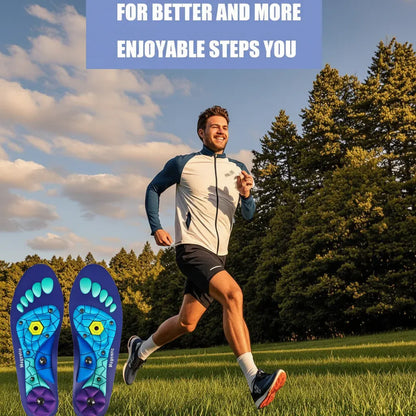 Magnetic Acupressure Arch Support Insoles for Running