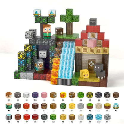 Magnetic Building Blocks Creative Cube Set for Kids Play