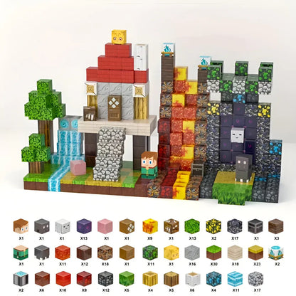 Magnetic Building Blocks Creative Cube Set for Kids Play