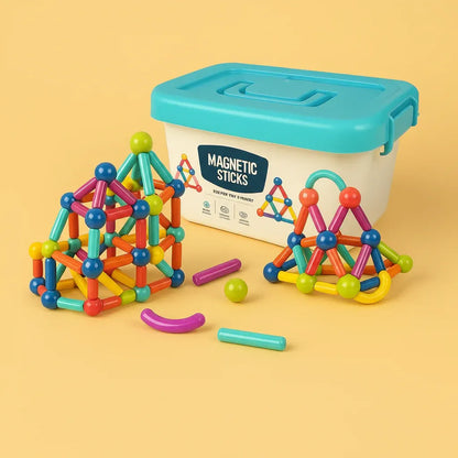 Magnetic Building Blocks STEM Learning Toy Set