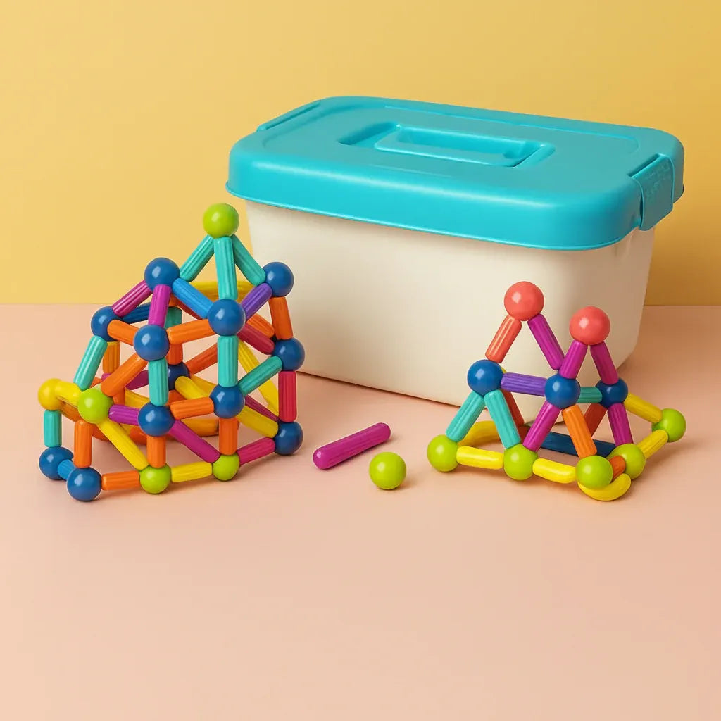 Magnetic Building Blocks STEM Learning Toy Set