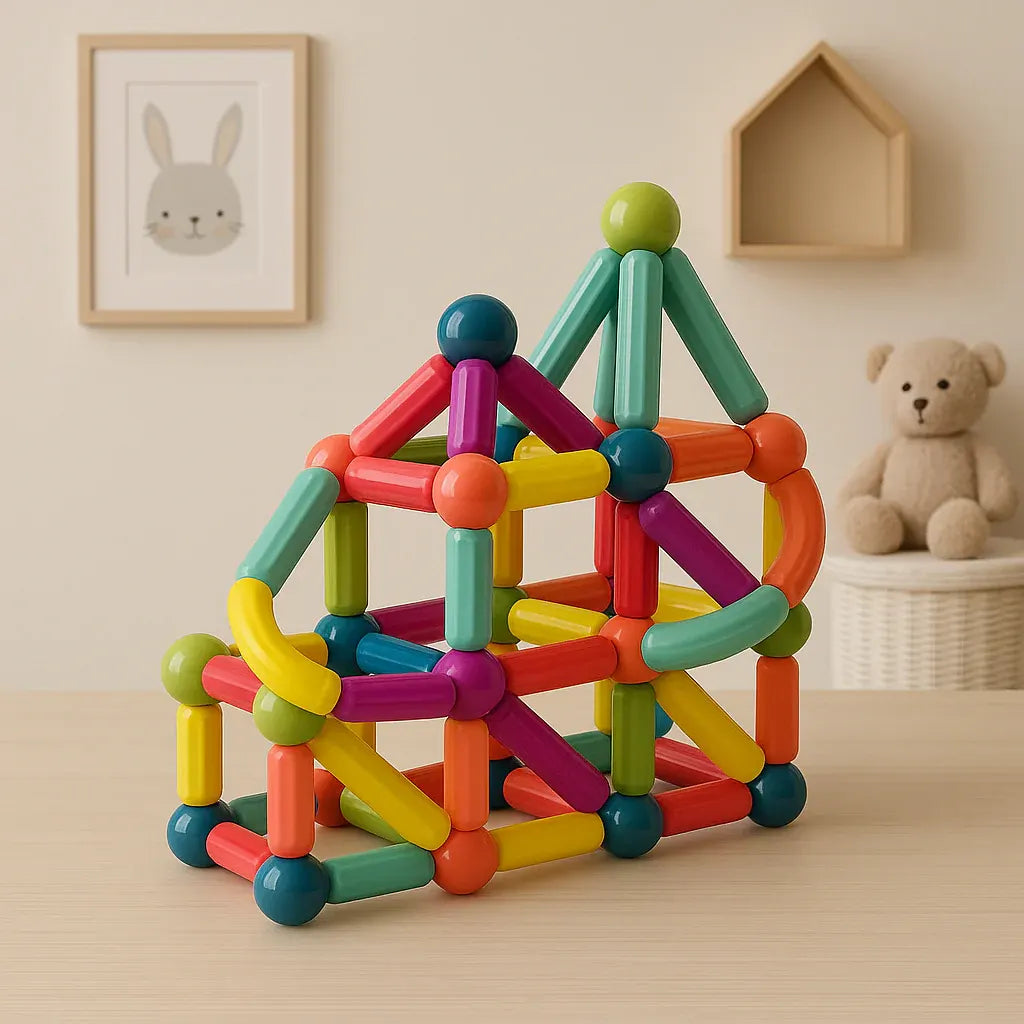 Magnetic Building Blocks STEM Learning Toy Set