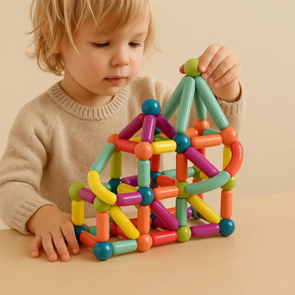 Magnetic Building Blocks STEM Learning Toy Set