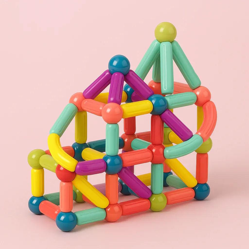 Magnetic Building Blocks STEM Learning Toy Set