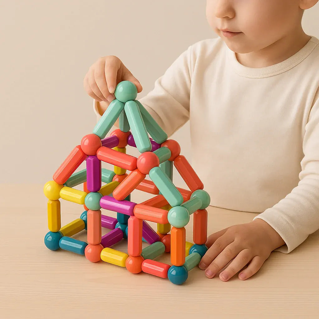 Magnetic Building Blocks STEM Learning Toy Set