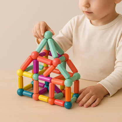Magnetic Building Blocks STEM Learning Toy Set