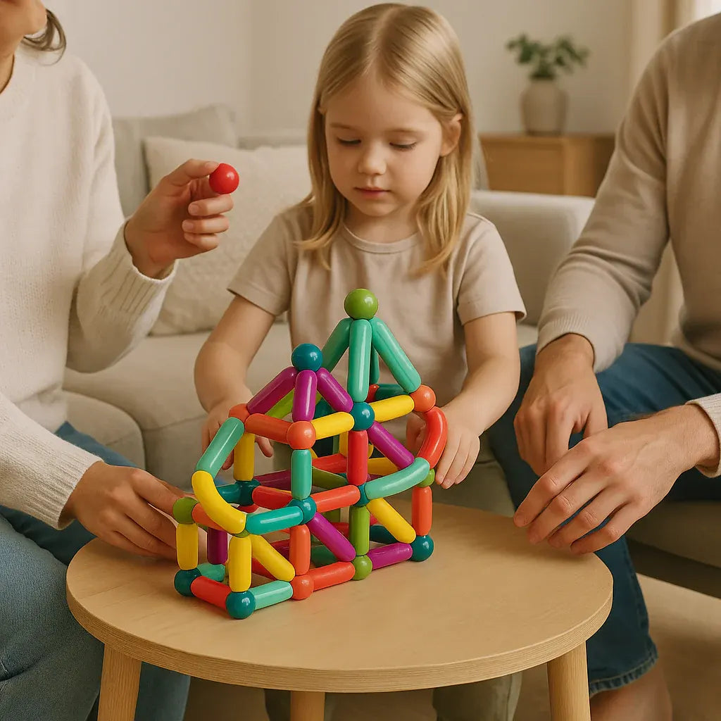 Magnetic Building Blocks STEM Learning Toy Set
