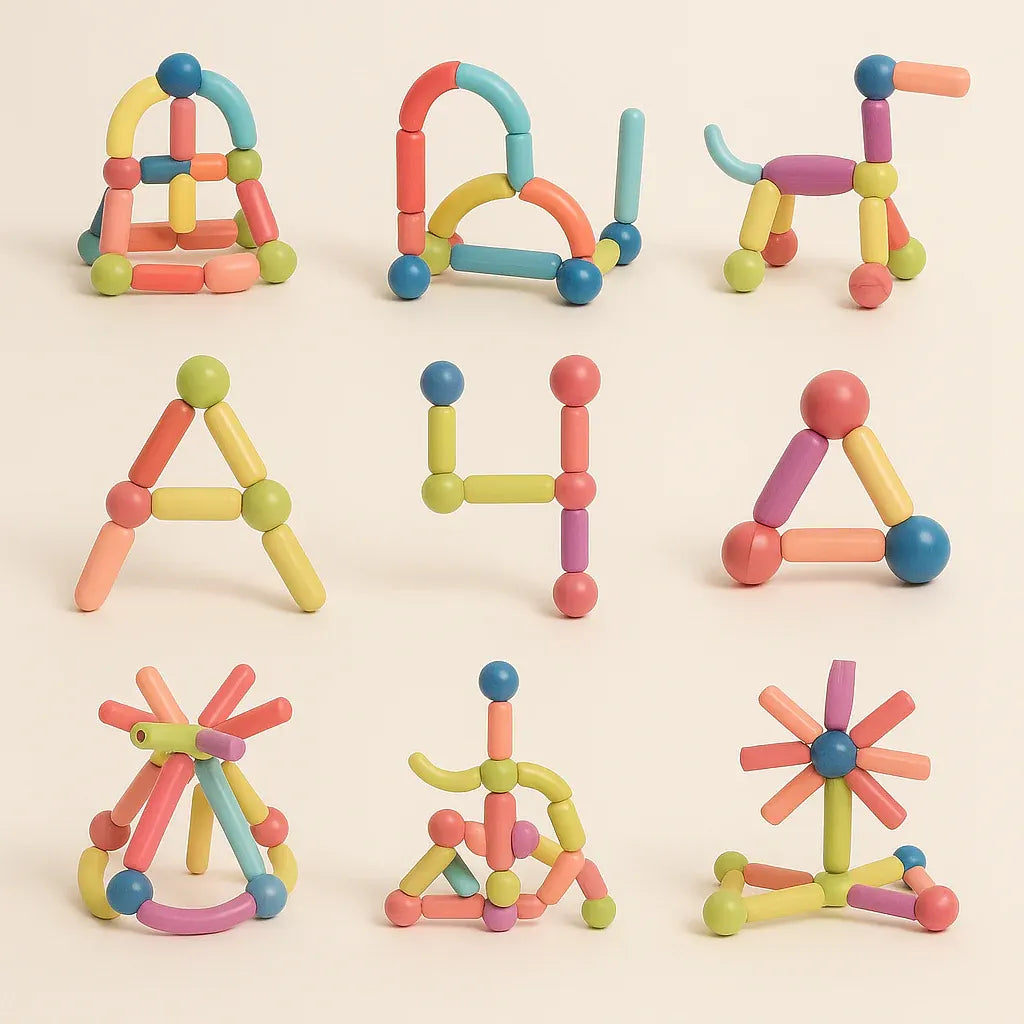 Magnetic Building Blocks STEM Learning Toy Set