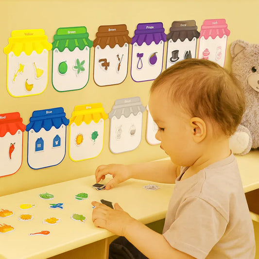 Magnetic Color Sorting Learning Board for Kids