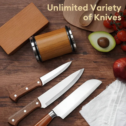 Magnetic Diamond Stone Knife Sharpening Set with Angle Guide