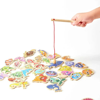 Magnetic Fishing Game Set - Fine Motor Skills Activity Toy with Rod