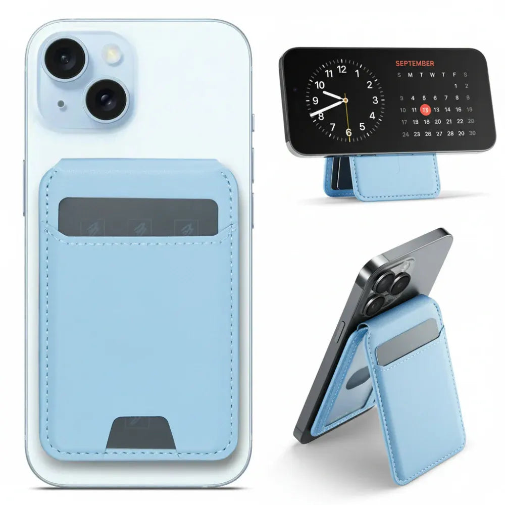 Magnetic Phone Card Holder with Find My Tracking Stand