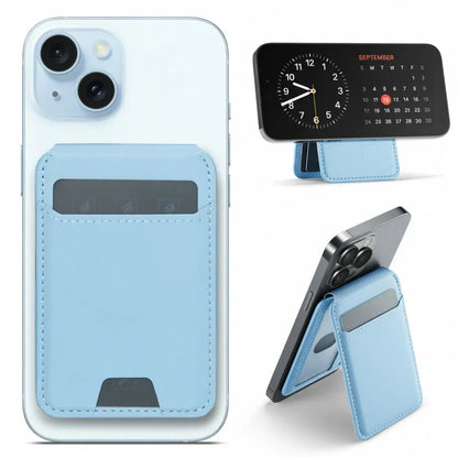 Magnetic Phone Card Holder with Find My Tracking Stand