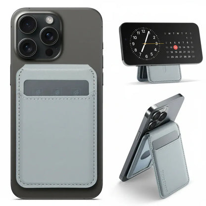 Magnetic Phone Card Holder with Find My Tracking Stand