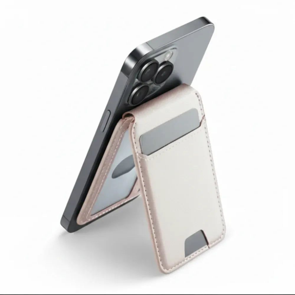 Magnetic Phone Card Holder with Find My Tracking Stand