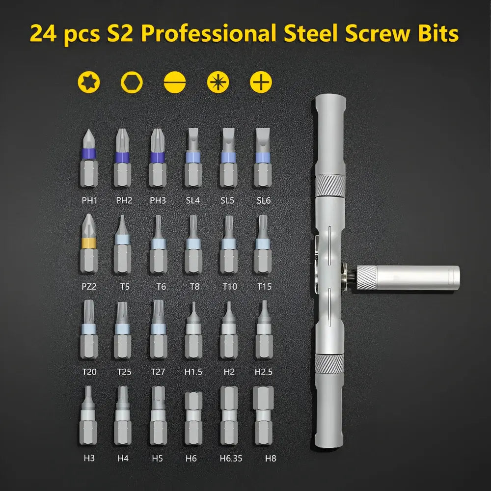 Magnetic Ratchet Screwdriver Precision Toolkit Set