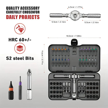 Magnetic Ratchet Screwdriver Precision Toolkit Set