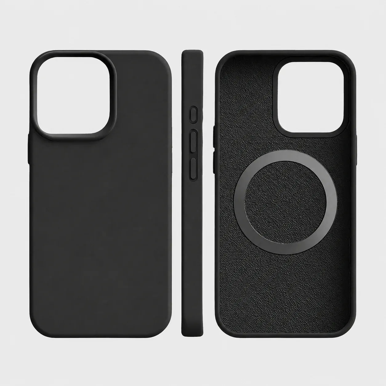 Magnetic Silicone Phone Cover with Wireless Charging Support