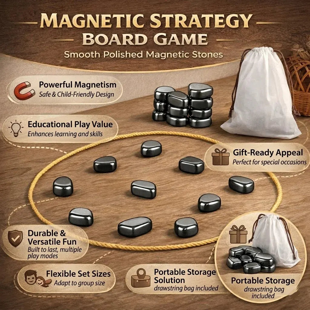 Magnetic Strategy Chess Set for Family Game Night Fun