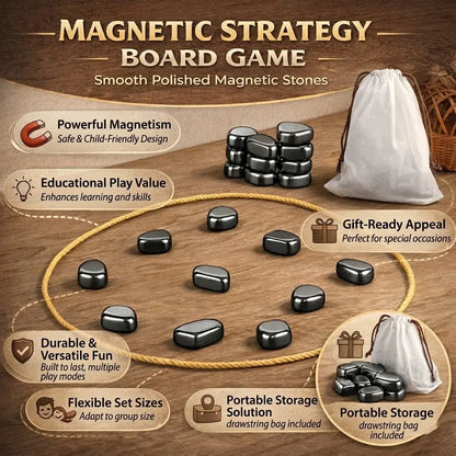 Magnetic Strategy Chess Set for Family Game Night Fun