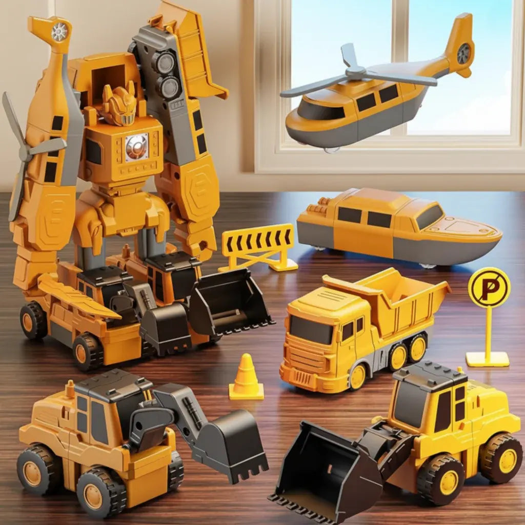 Magnetic Vehicle Building Blocks - Creative Construction Toy Set for Kids