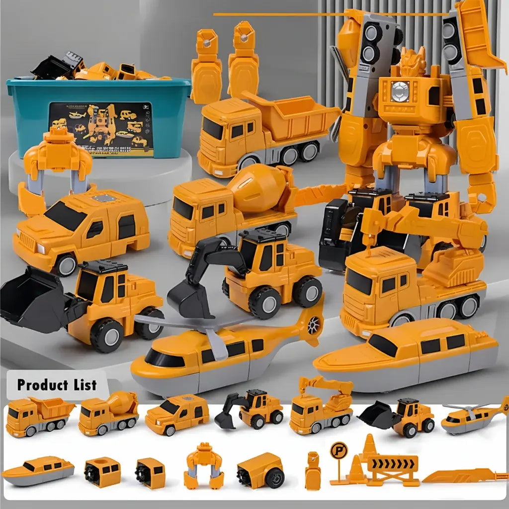 Magnetic Vehicle Building Blocks - Creative Construction Toy Set for Kids
