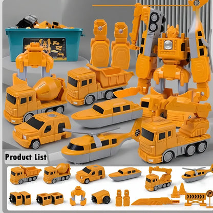 Magnetic Vehicle Building Blocks - Creative Construction Toy Set for Kids