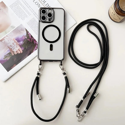 MagSafe Compatible Crossbody Phone Case with Strap Lanyard