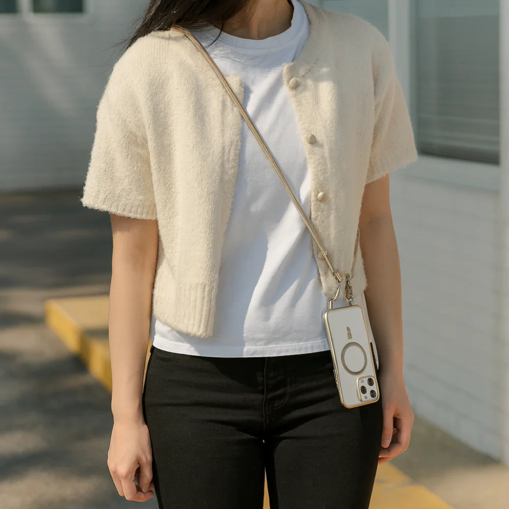 MagSafe Compatible Crossbody Phone Case with Strap Lanyard