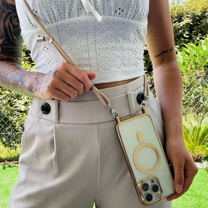 MagSafe Compatible Crossbody Phone Case with Strap Lanyard