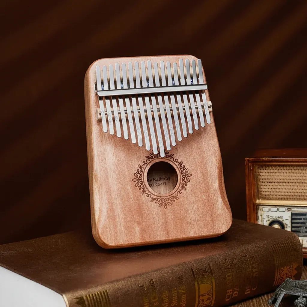 Mahogany Wood 17-Key Kalimba Thumb Piano Instrument