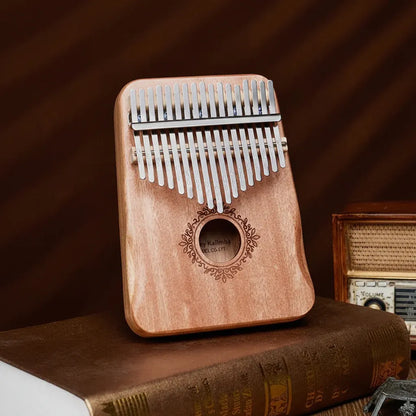 Mahogany Wood 17-Key Kalimba Thumb Piano Instrument
