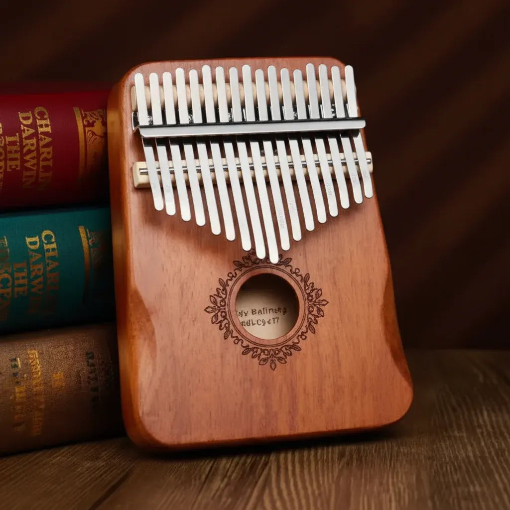 Mahogany Wood 17-Key Kalimba Thumb Piano Instrument