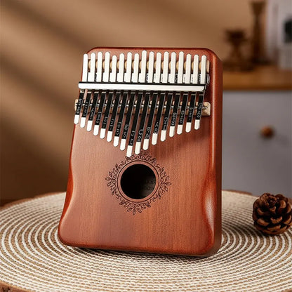 Mahogany Wood 17-Key Kalimba Thumb Piano Instrument