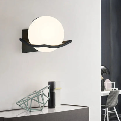 Makar Modern Glass Globe Wall Sconce | European Style Light Fixture