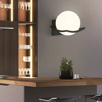 Makar Modern Glass Globe Wall Sconce | European Style Light Fixture